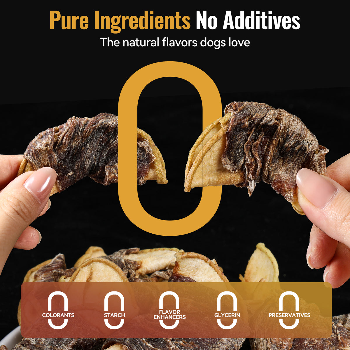 DE TREW Air-Dried Duck and Pear Wrap, no colorants, no starch
