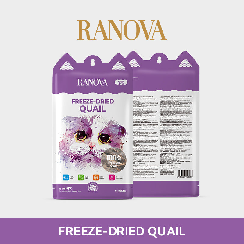 Ranova Freeze-Dried Quail Dog & Cat Treats | 40g