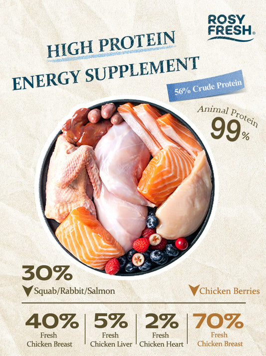 Rosy Fresh high-protein wet cat food made with fresh animal ingredients