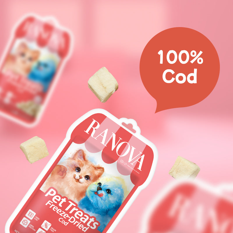 Ranova Freeze-Dried Cod Dog & Cat Treats | 25g