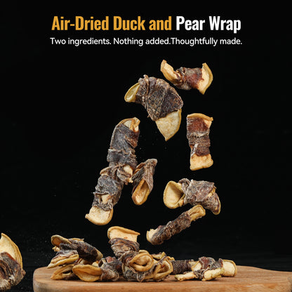 DE TREW two-ingredient duck and pear dog treats