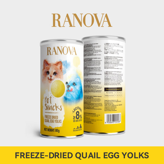 RANOVA Freeze-Dried Quail Egg Yolks Pet Treats 80g