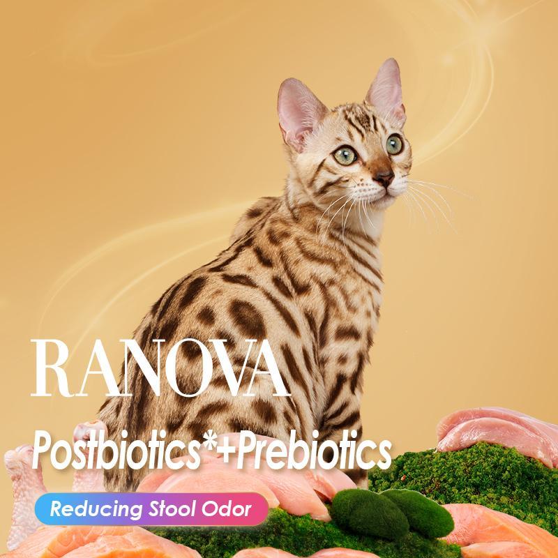 RANOVA chicken freeze-dried cat food with postbiotics and prebiotics