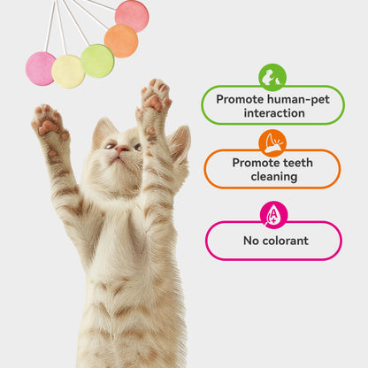 Ranova Freeze-Dried Interactive Lollipop Cat Treats | Variety Pack, 15 Count