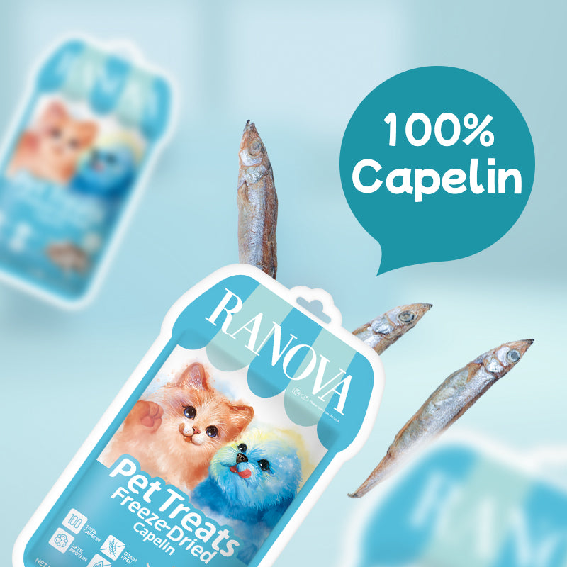 Ranova Freeze-Dried Capelin Dog & Cat Treats | 40g