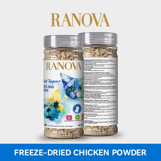 Ranova Freeze-Dried Chicken Dog & Cat Food Topper | 60g Can