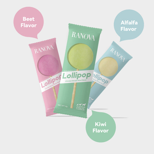 Ranova Freeze-Dried Interactive Lollipop Dog Treats | Variety Pack, 6 Count/48g