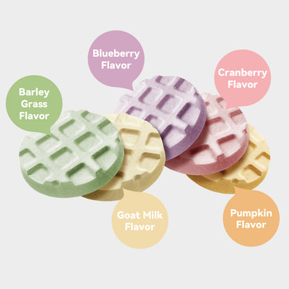 RANOVA Freeze-Dried Chicken & Liver Waffle Treats for Dogs & Cats, 60g