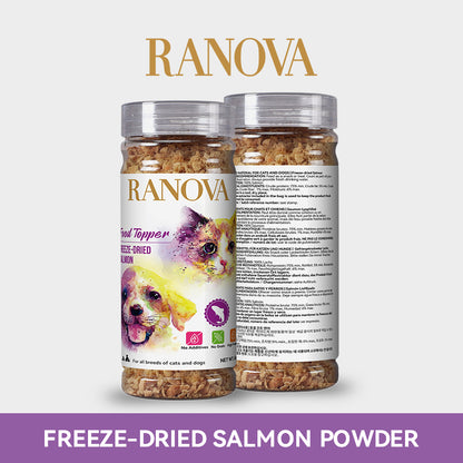 Ranova Freeze-Dried Salmon Dog & Cat Food Topper | 60g Can
