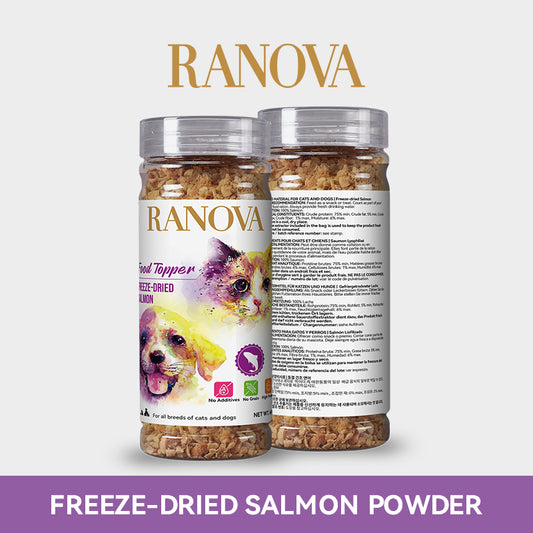 Ranova Freeze-Dried Salmon Dog & Cat Food Topper | 60g Can