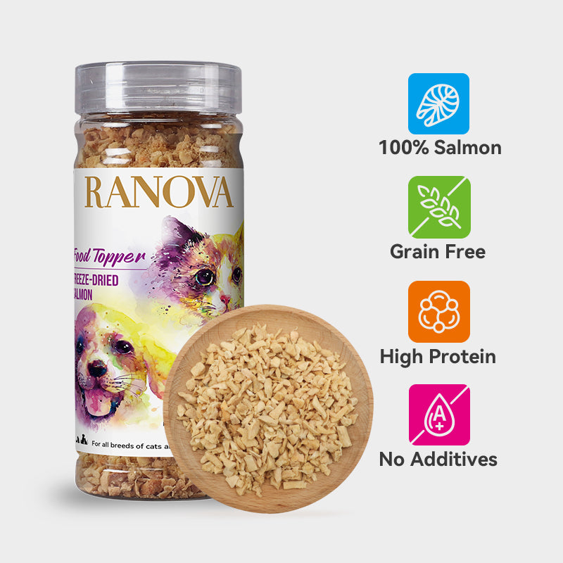 Ranova Freeze-Dried Salmon Dog & Cat Food Topper | 60g Can