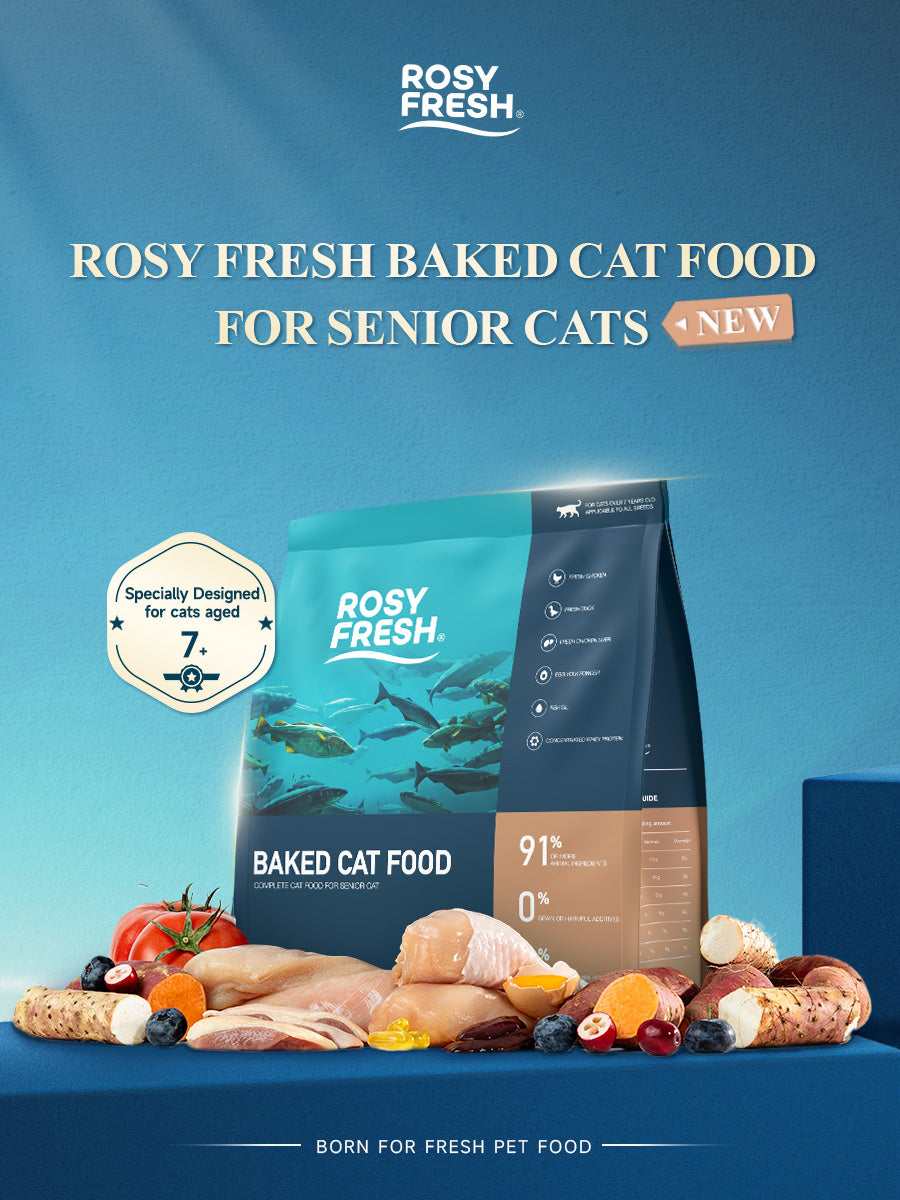 Rosy Fresh oven-baked senior cat food 2kg for cats aged 7 years and older