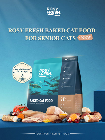 Rosy Fresh oven-baked senior cat food 2kg for cats aged 7 years and older
