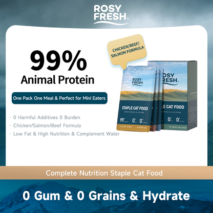 Rosy Fresh High Protein Grain-Free Wet Cat Food Variety Pack, 50g × 9