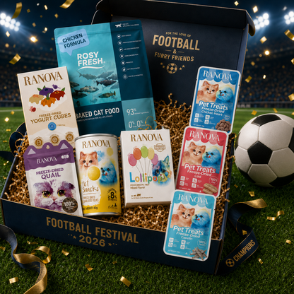 2026 Football Festival Cat Bundle | Cat Food & Freeze-Dried Treat Gift Box